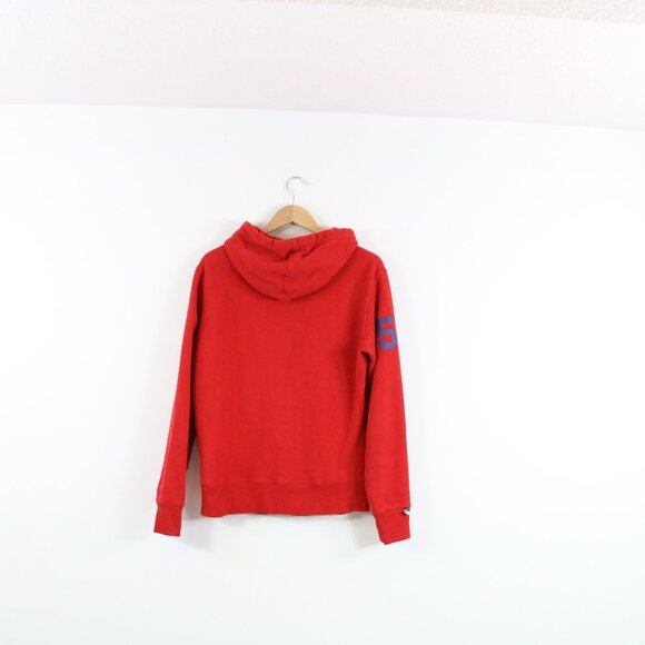 *Vintage Superdry Logo Bonded Satin Hoodie - Picture 9 of 10